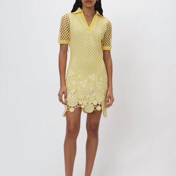 Jonathan Simkhai Tazzie Dress in Limon - Picture 1 of 2